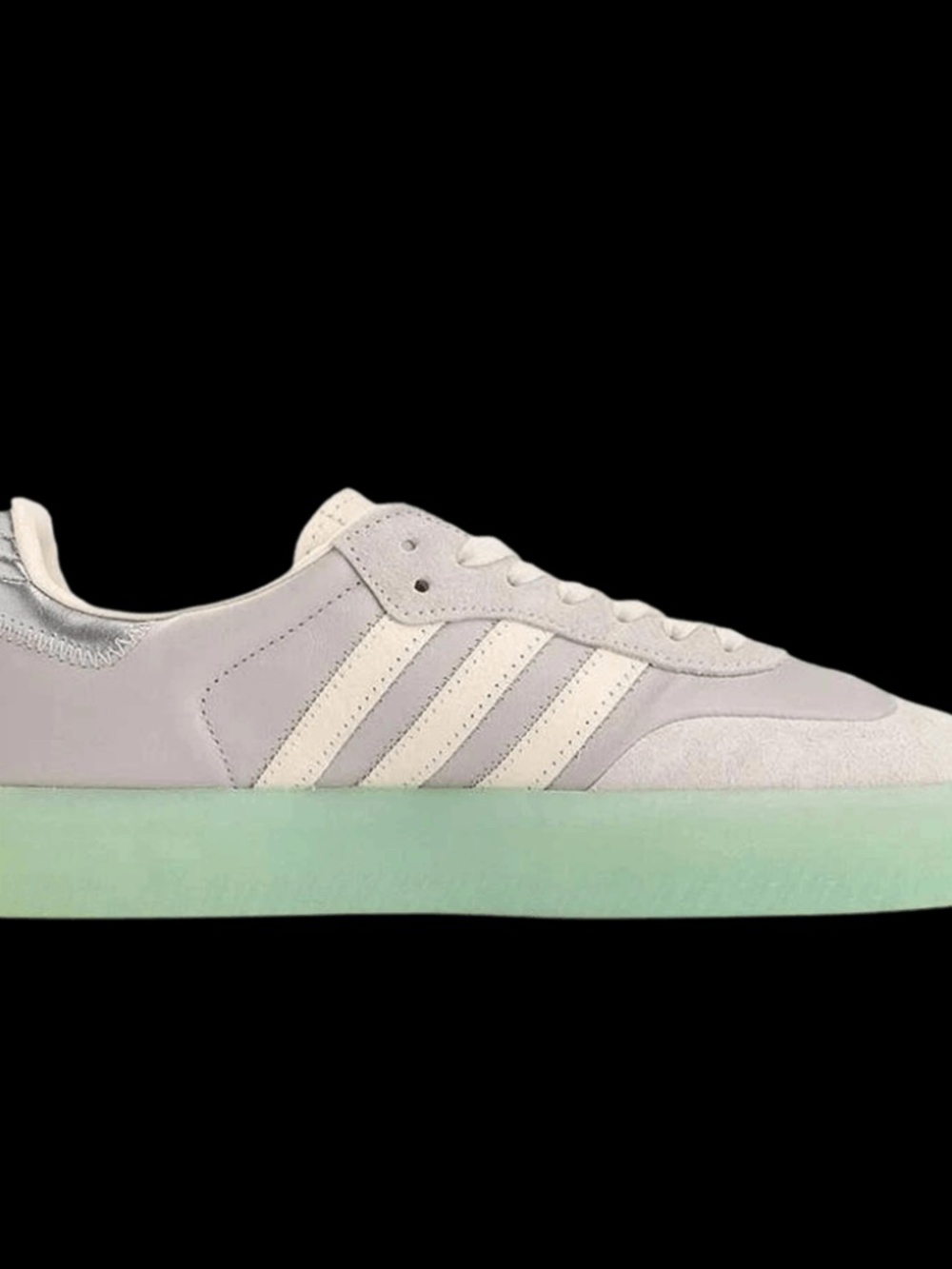 NWT Adidas Sambae W Platform Sneakers Gray Green Silver Women’s US 6 / eu37/23cm - Picture 2 of 8